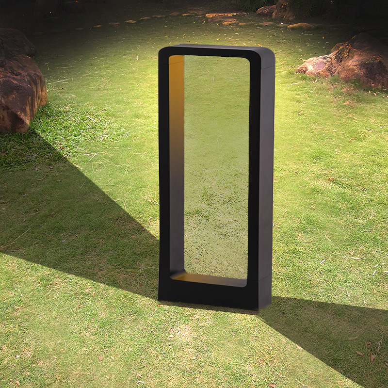 Lawn lights, outdoor waterproof square courtyard lights, street lights, villa lawn lights, park garden ground lights Specification drawing