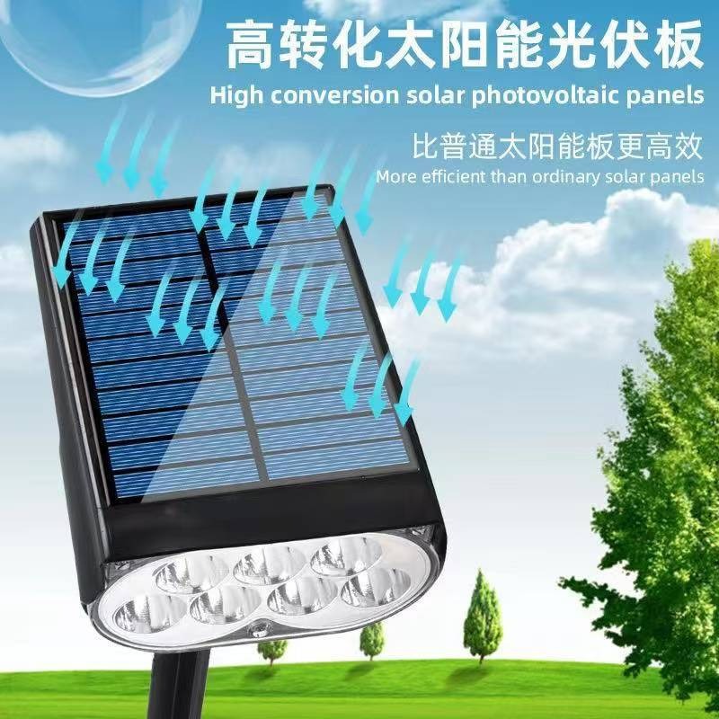 Cross-border led waterproof solar lawn lights, outdoor courtyard garden landscape lights, grassland villa lighting, ambient lights details Picture