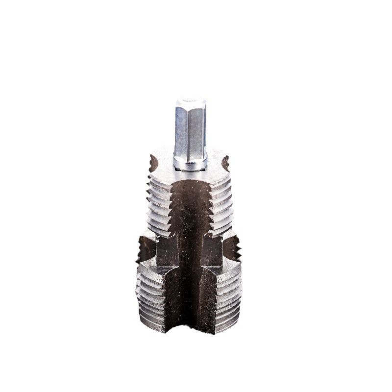 Water pipe inner hole tapping tool, electric drill, hexagonal universal, 4-point and 6-point water pipe, PPR and PPE water pipe tapping tool undefined