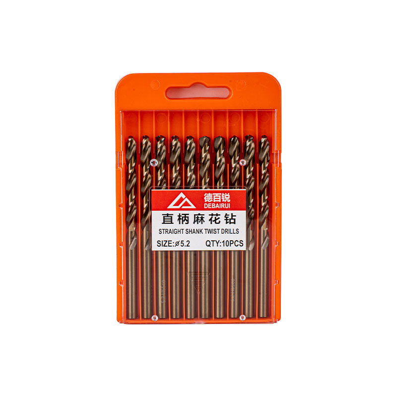 M35 cobalt-containing straight shank twist drill bit, straight shank stainless steel perforated cobalt-containing straight shank twist drill bit Item Picture
