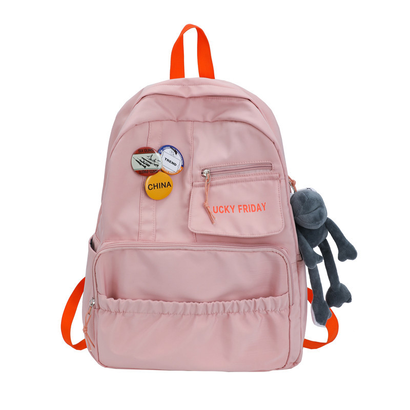 A new style of college student backpack, a simple Korean high school backpack for men, a large-capacity multi-bag backpack for women, and a backpack for junior high school boys Item Picture