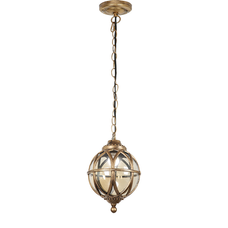European-style chandeliers, outdoor waterproof and rust-proof garden lamps, corridor, aisle, balcony lamps, outdoor villa and garden small chandeliers Item Picture