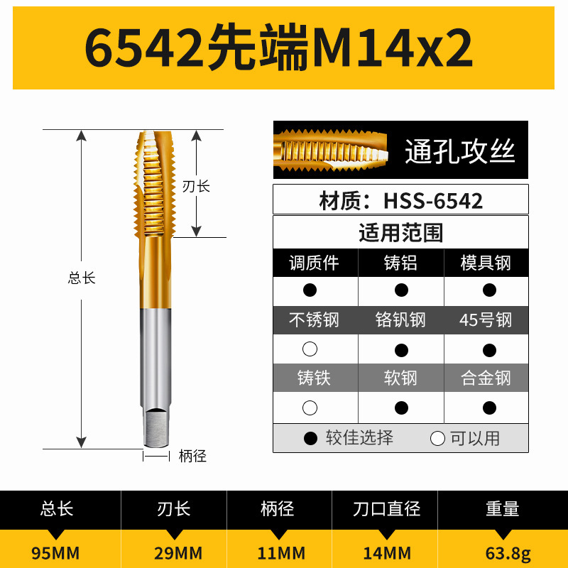 Machine tap m6, thread m5, tapping m3, drill bit m8, tap m10, stainless steel special m12 thread m4, tip helical undefined