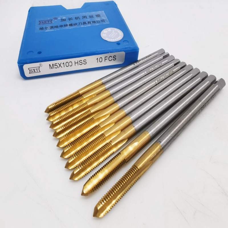 W6542 titanium-coated extended tap straight groove coating extended machine tap M2, M3, M4, M5, M6, M8, M10, M12*130 Application Scenario