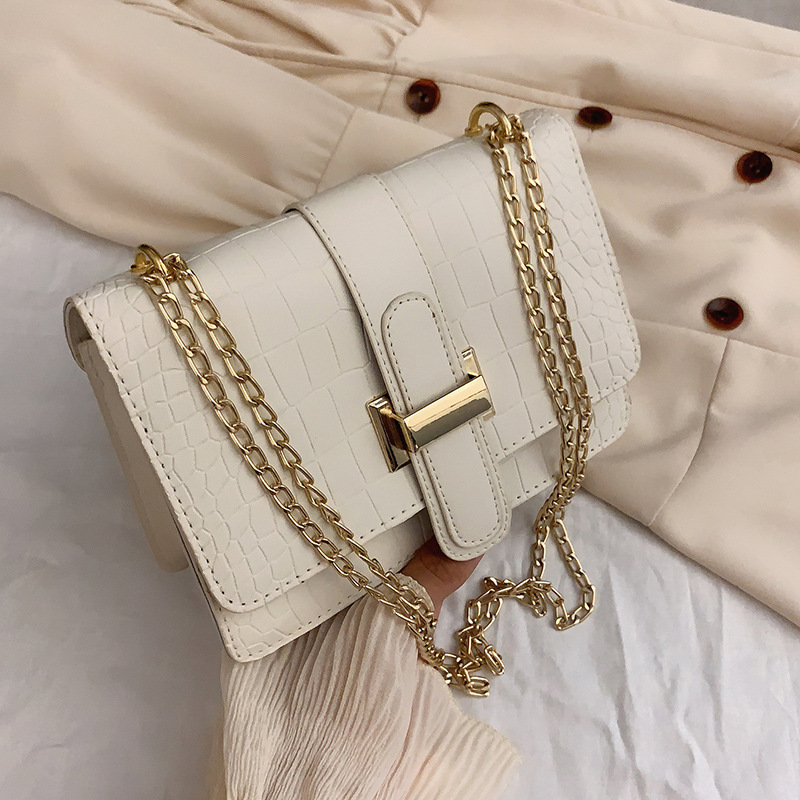 Women's single-shoulder bag with stone pattern crossbody bag, 2022 Spring new style embossed solid color small square bag, cross-border wholesale Specification drawing