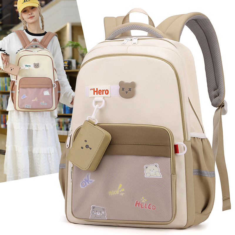 New large-capacity backpack for junior high school girls, travel backpacks for primary school, high school and college students Application Scenario