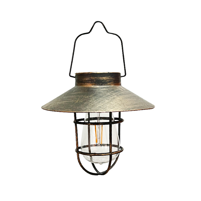 Solar lamps, outdoor garden lamps, tungsten filament lamps, retro hanging lamps for homestays, retro lanterns, lawn decorations Item Picture