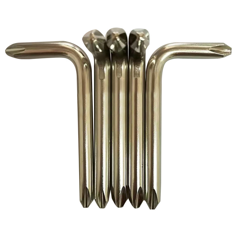 Manufacturer's 7-shaped double-head cross wrench, high-strength nickel-plated and galvanized wrench, simple L-shaped screwdriver wrench wholesale Specification drawing