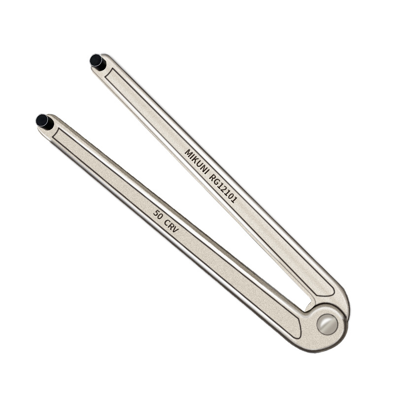Double-hook wrench, Angle grinder, disassembly wrench, oil cylinder flange end face nut, double-pin wrench face spanner Item Picture