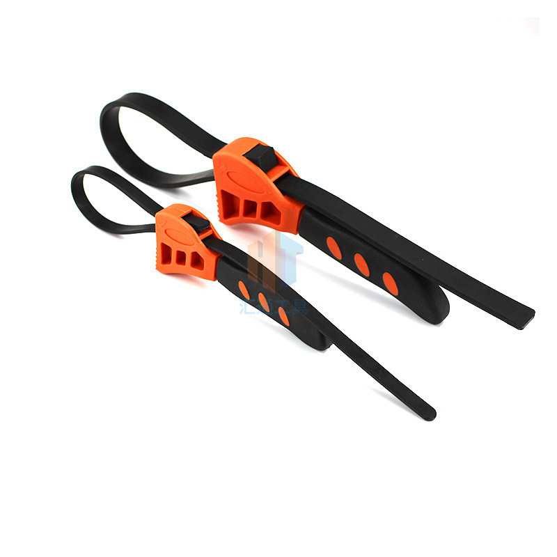 Multi-functional belt wrench, rubber belt wrench, adjustable auto repair filter, multi-purpose wrench, auto repair tool Item Picture
