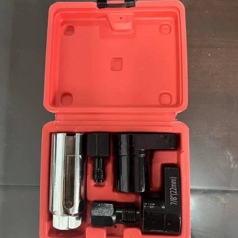 The manufacturer supplies oxygen sensor sets for all vehicle series, oxygen sensor sleeves, socket heads, disassembly and assembly, and automotive maintenance tools details Picture