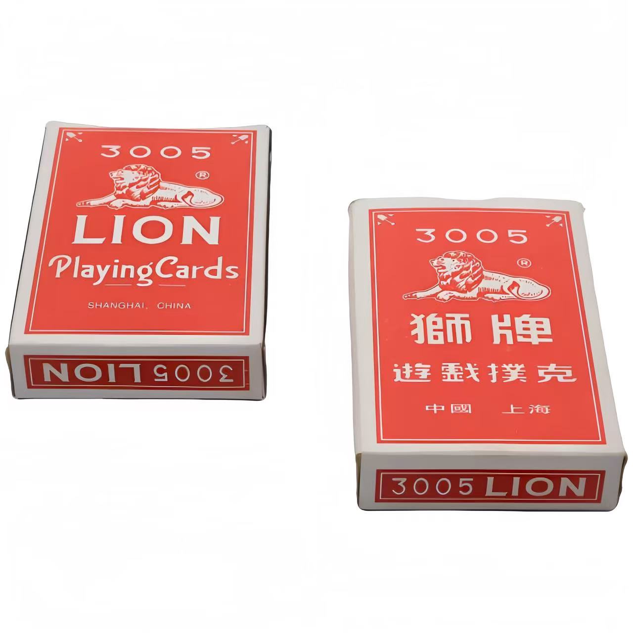 飞轮扑克868 狮牌扑克3005 源头工厂 厂家直销 外贸精品白底实物图