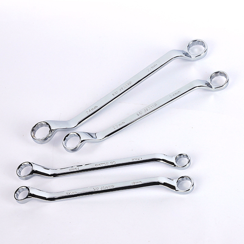 Double-ended box wrench, multi-functional mirror double-ended wrench, chrome-vanadium steel household hardware auto repair wrench set wholesale details Picture