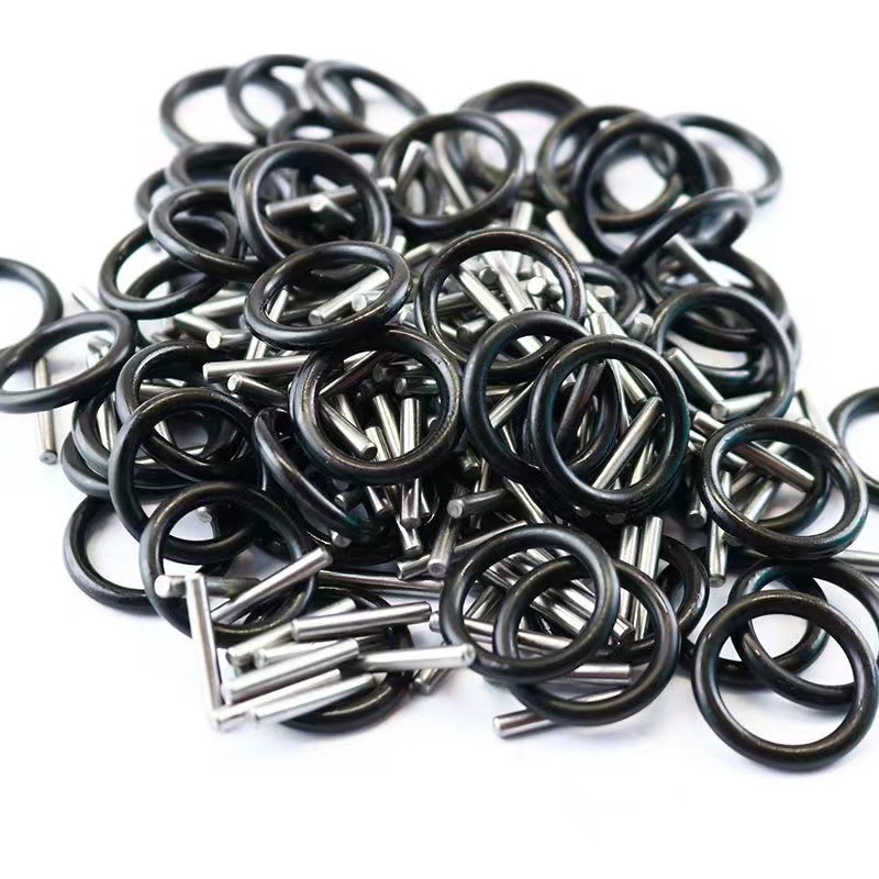 Electric wrench socket rubber ring pin, clamp pin, steel ring O-ring pin, fixed socket special rubber ring pin Specification drawing