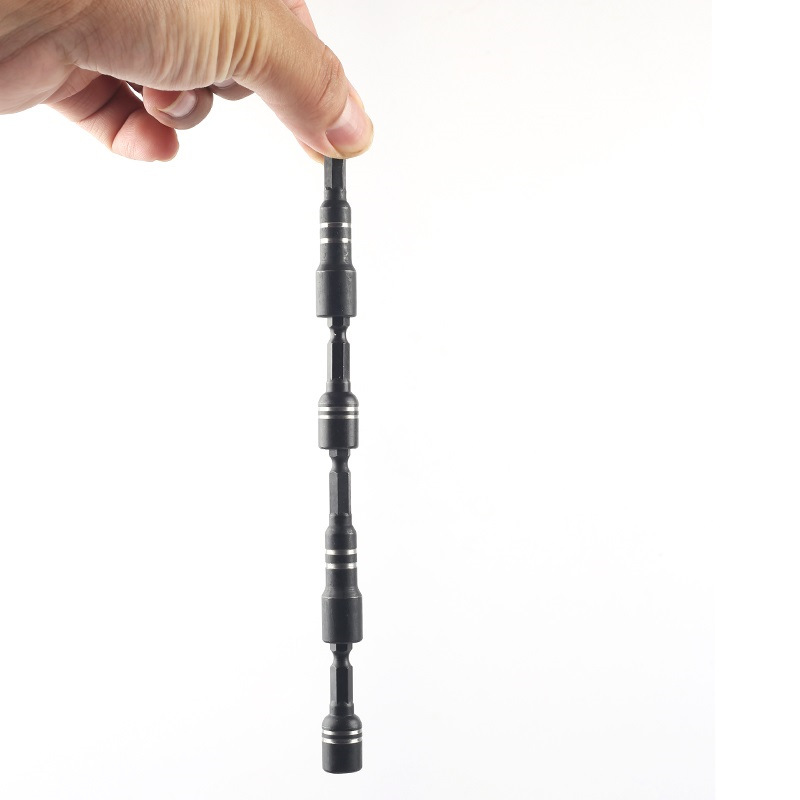 Strong magnetic hand electric drill socket hexagonal color steel tile self-tapping screw tail thread socket drill tail thread wrench 8mm extended Specification drawing