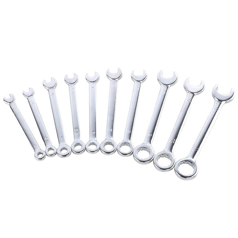 10-piece set of metric and imperial mini open-end dual-purpose wrenches, star-shaped open-end dual-purpose wrenches, tools 4-11mm Item Picture