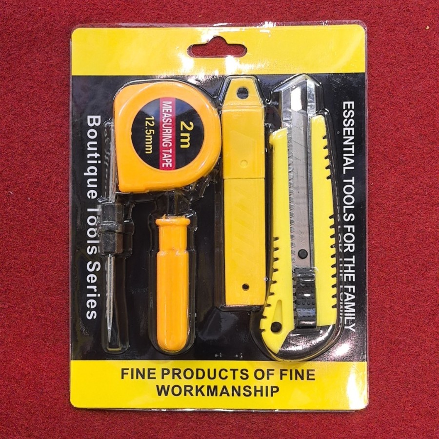 Tape measure, utility knife set, household set, dual-purpose screwdriver factory, cheap set wholesale Specification drawing