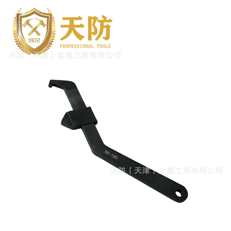 【 Free shipping for orders starting from 5 pieces, small wholesale supported 】 Tianfang steel tools, steel sliding adjustable hook wrenches Specification drawing