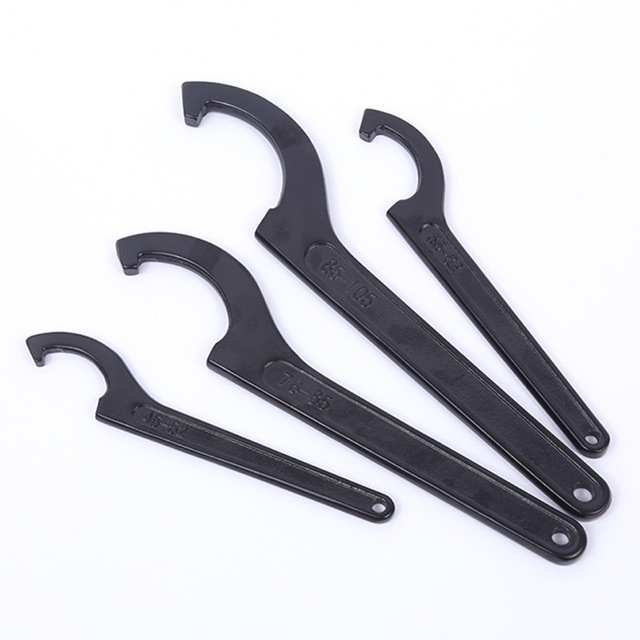 Wholesale electrician and plumber repair crescent wrench, hook wrench, round nut, side hole hook, household water meter cover wrench Application Scenario