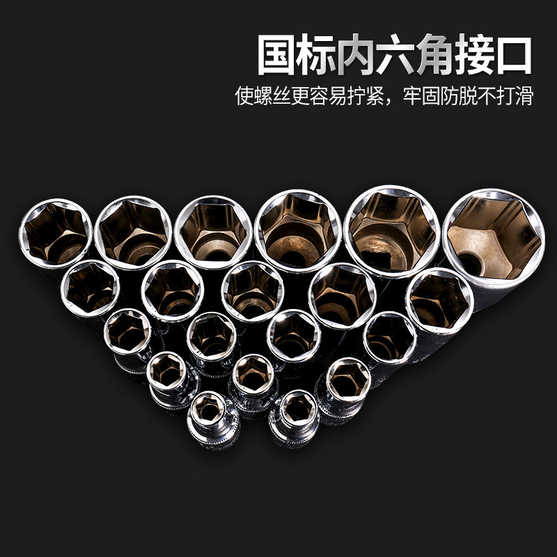 Wholesale Shengtuo metric 1/2-inch extended sleeve high-hardness hexagonal sleeve head auto repair hardware tools from the manufacturer Application Scenario