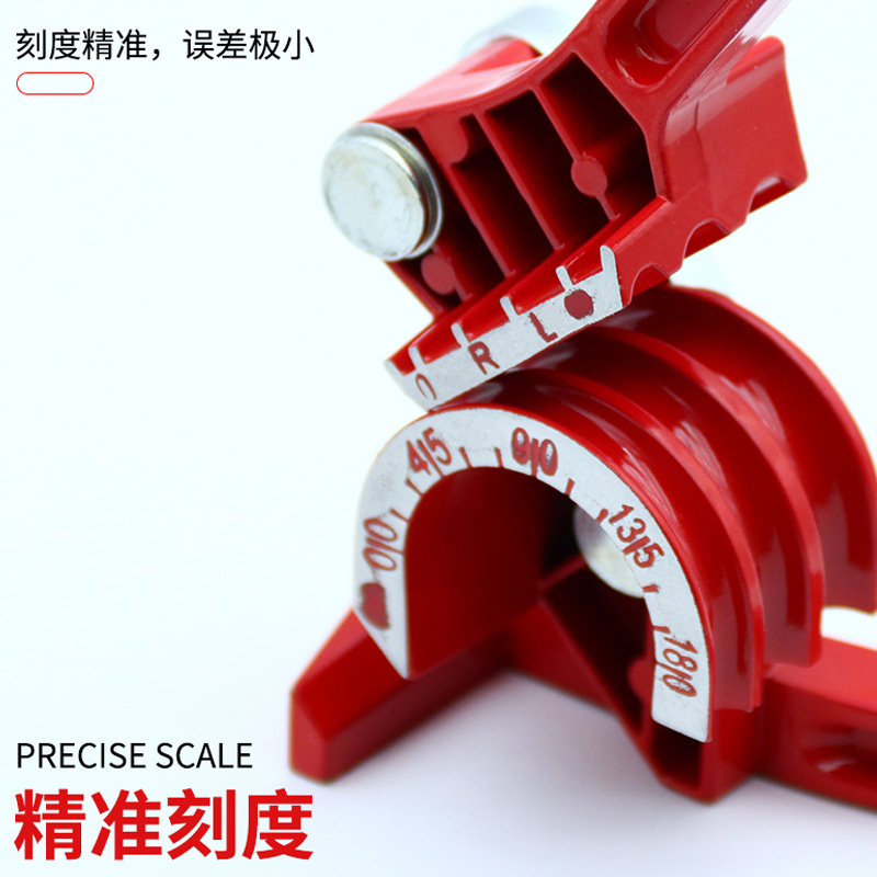 Manual pipe bender, three-slot pipe bender, air conditioning copper and aluminum pipe manual spring pipe bender, metric pipe bender full figure