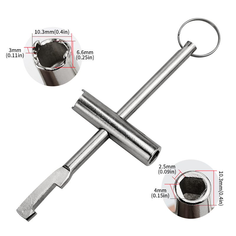Wholesale of water meter front valve key, inner triangle key wrench switch lock gate valve key wrench undefined