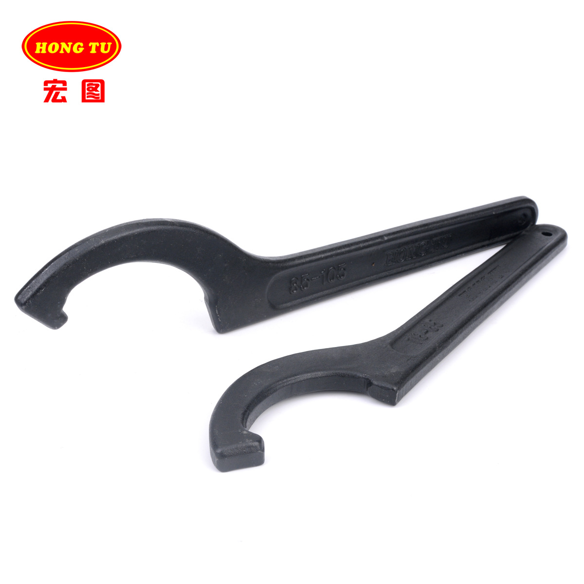 Hook head crescent wrench 68-72, motorcycle shock absorber 45-52, water meter cover 90-95, round nut tool bag with mail Specification drawing