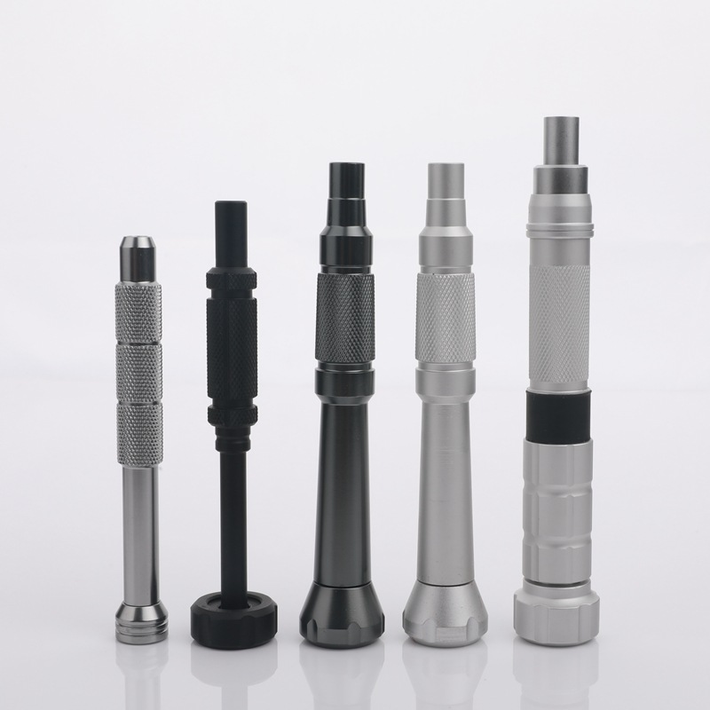 Manual magnetic handle aluminum alloy screwdriver taper is suitable for H4 screwdrivers with 4mm/6.35mm hexagonal bits full figure