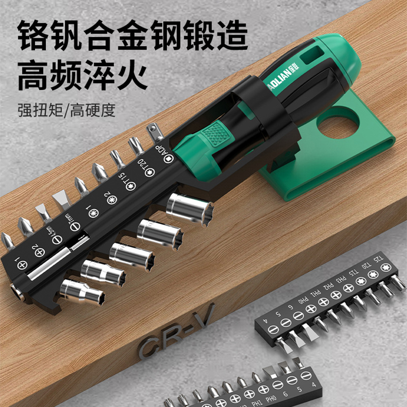 A multi-functional household hexagonal socket screwdriver tool, a set of hexagonal socket wrench and screwdriver details Picture
