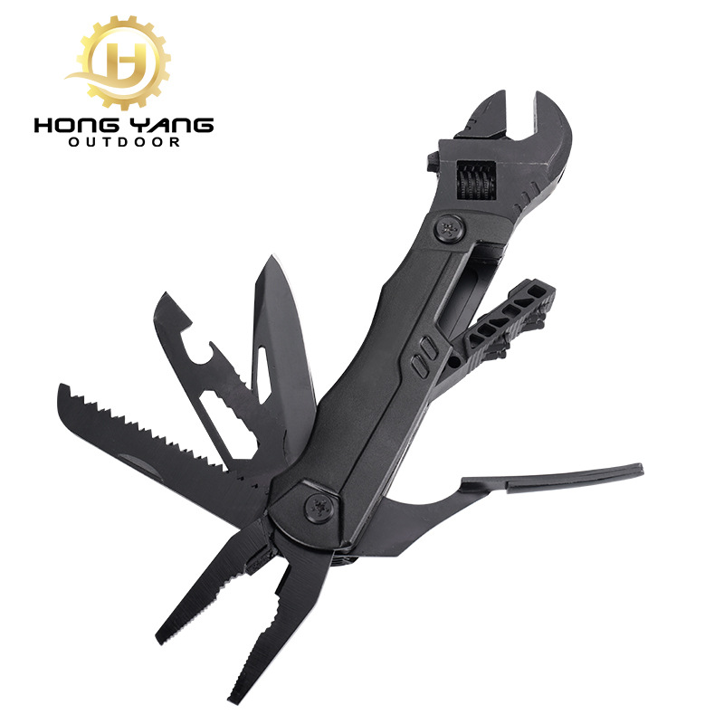 Wholesale of outdoor multi-functional adjustable wrenches, pliers, portable folding multi-purpose wrenches, screws and household combination tools Item Picture