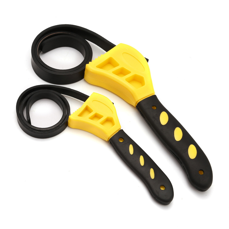 6-inch multi-functional belt wrench, 8-inch solar tube wrench, bottle opener, auto repair filter dual-purpose wrench details Picture
