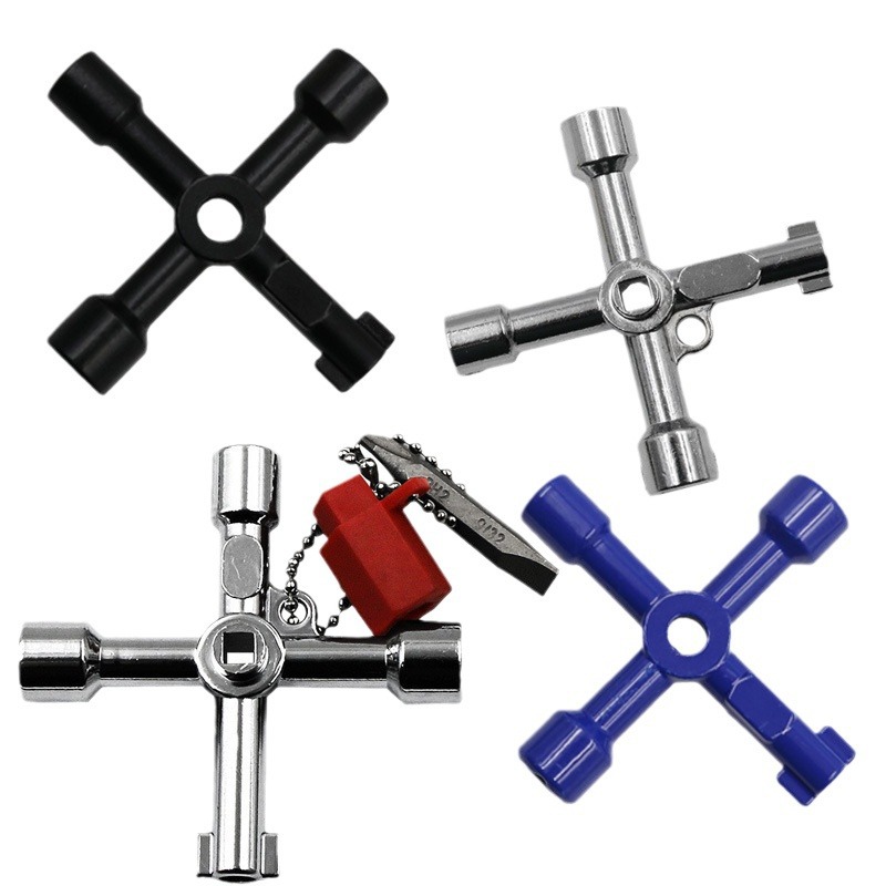 Multi-specification cross-shaped electrical control cabinet, triangular key wrench, elevator door, water meter, valve, square hole and round hole screwdriver Item Picture