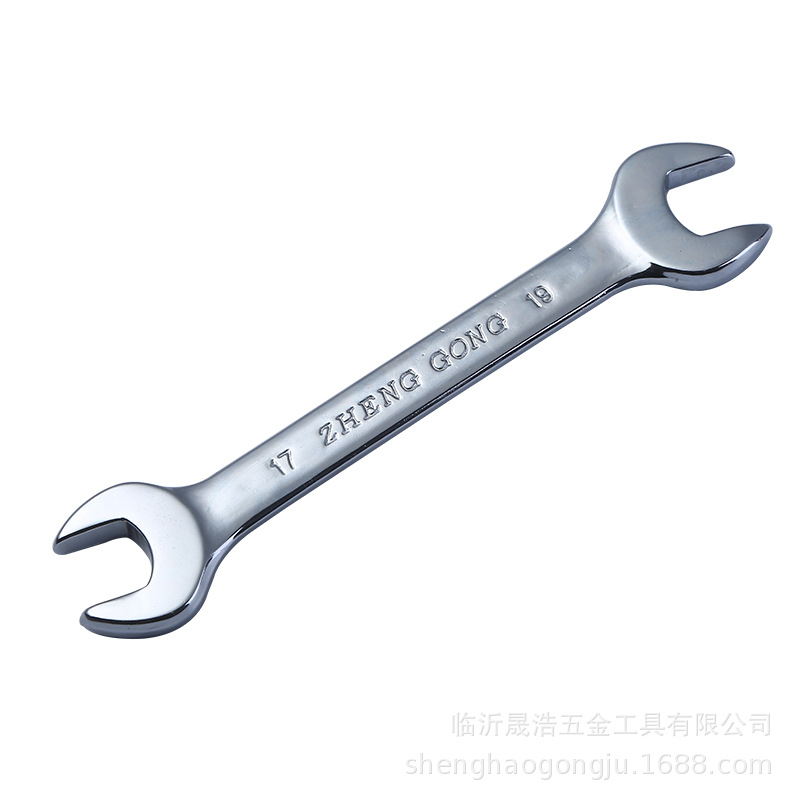 Factory wholesale dual-purpose wrenches, fork mouth quick ratchet box wrenches, Zhenggong brand mirror double-head open-end wrenches Item Picture