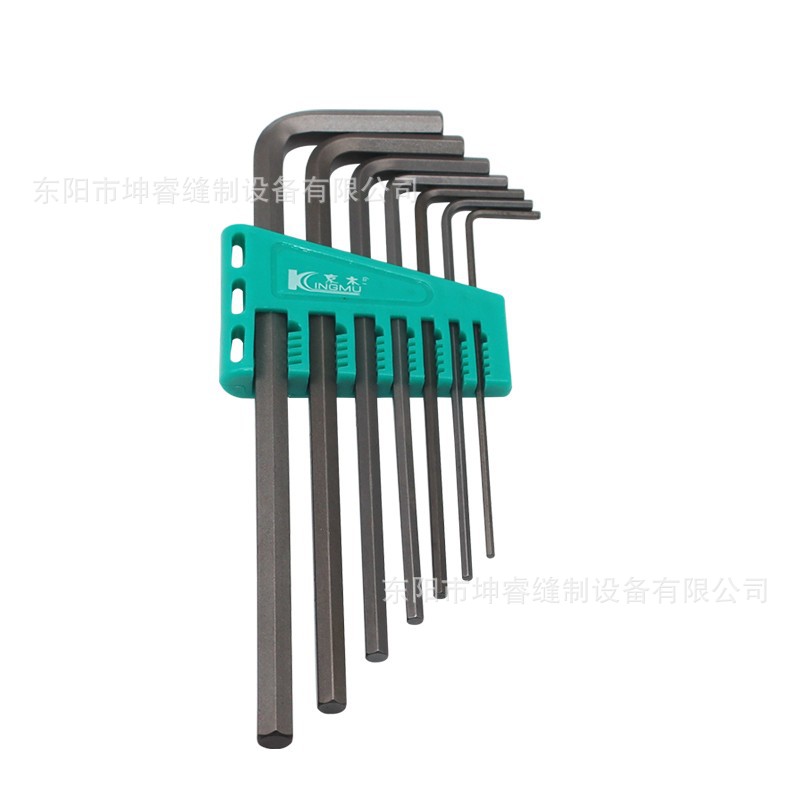 Industrial sewing machine Jingmu L-shaped hexagon wrench K821 seven-piece set metric hexagon wrench, Allen wrench Application Scenario