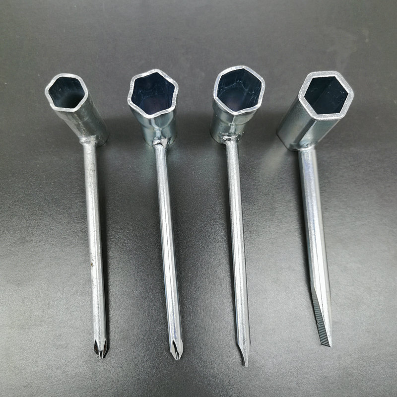 Niu Li galvanized 7-head single-end socket wrench with cross, straight and hexagonal T-shaped multi-functional hardware accessory tool Application Scenario