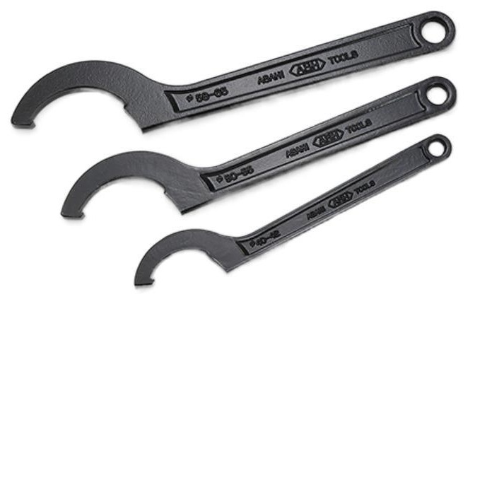 Hook wrench ASHFK0045, crescent wrench, round nut side hole wrench, water meter cover wrench Item Picture