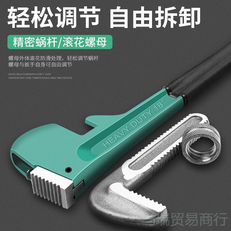 # American heavy-duty pipe pliers, household water pipe pliers, wrenches, pump pliers, round pipe pliers, installation pliers, plumbing tools Specification drawing