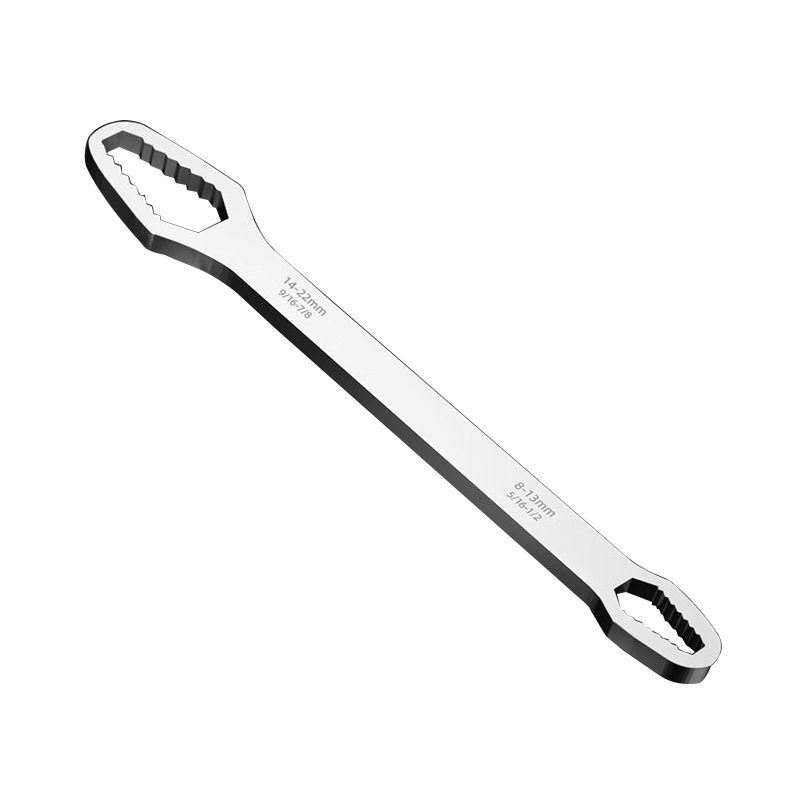 Double-ended box wrench 8-22, multi-functional anti-slip self-tightening adjustable eye wrench, household auto repair manual tool Item Picture
