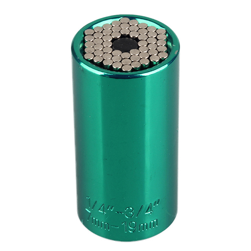 Factory direct supply of color universal sleeves, multi-functional color heads, chromium-vanadium steel 7-19mm magic sleeves undefined