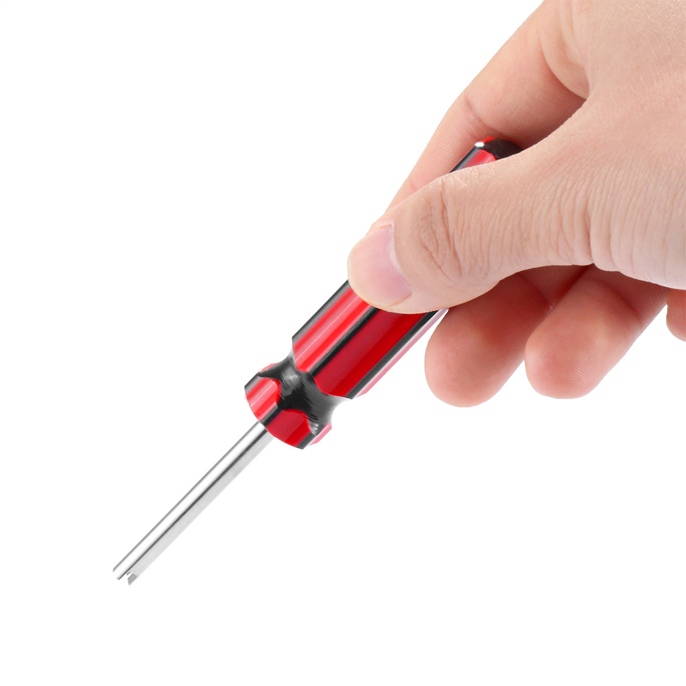 Car tire single-head valve core installation tool set, screwdriver, tire single-head wrench full figure
