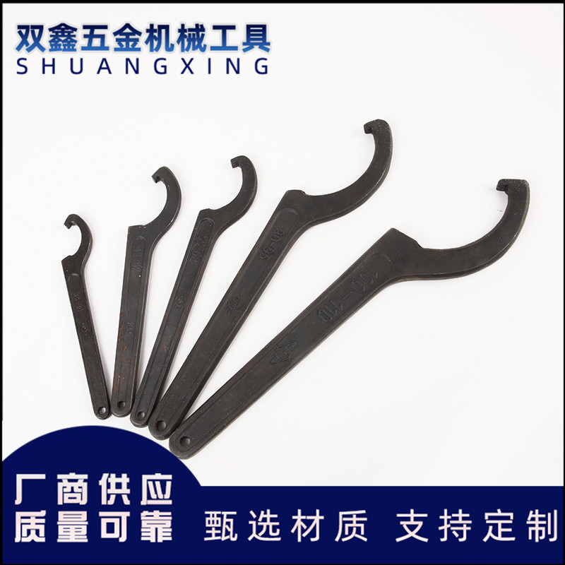 The manufacturer supplies side hole wrenches, round nut hook wrenches, heat treatment crescent wrenches, and special wrenches for water meter covers full figure