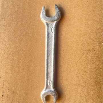 8-10 open-end wrench, double-ended open-end wrench, simple open-end wrench, 3D printer tool, dead-end wrench full figure
