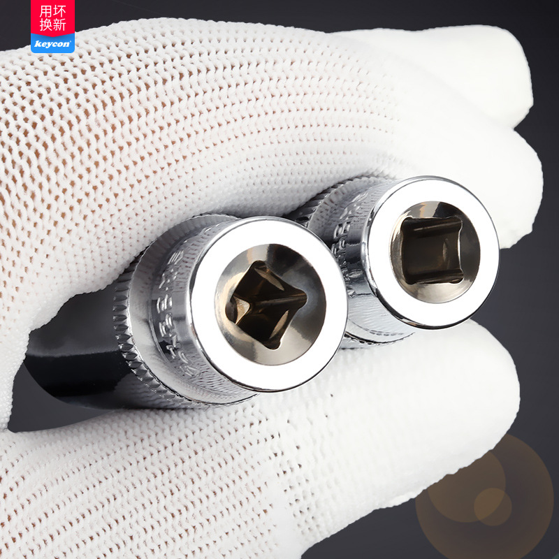 keycon Jinkai 1/4 interface 6-corner extended sleeve small fly long socket, metric 4-14mm Specification drawing