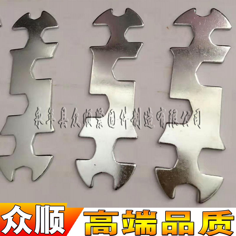 Simple open-end wrench, single-head open-end wrench, stamping small wrench, disposable wrench Specification drawing