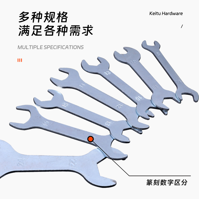 Open-end wrench, manual dual-purpose iron sheet hardware tool, simple disposable open-end torque stamping wrench Application Scenario