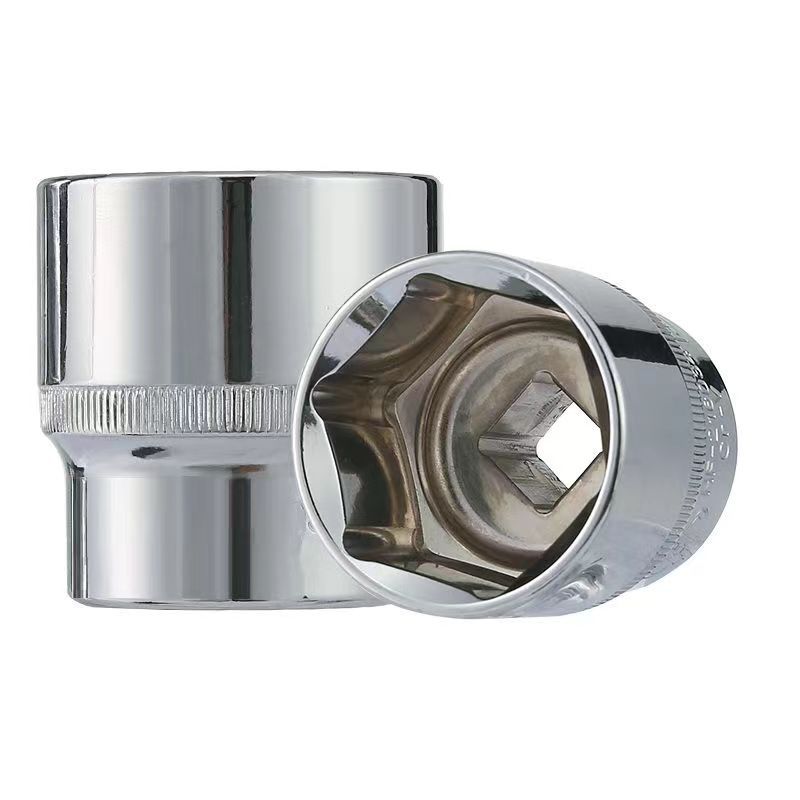 Full-specification Dafei 1/2 mirror chrome-vanadium steel hexagonal chrome-plated socket wrench socket wrench for removing hexagonal screws Application Scenario