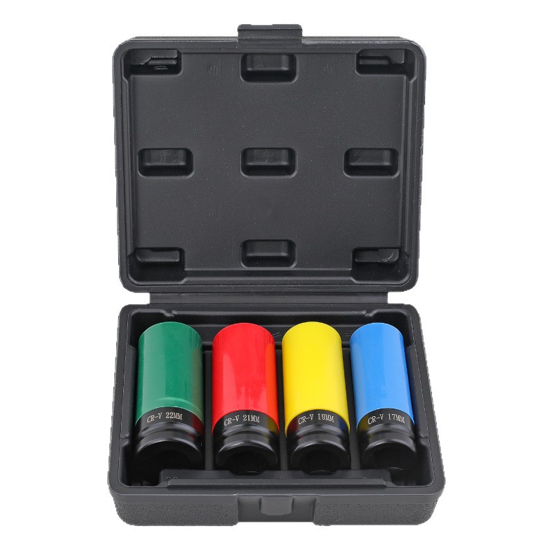 1/2 Pneumatic extended wind cannon sleeve tire screw protection hub anti-scratch special tool 17/19/21mm Item Picture