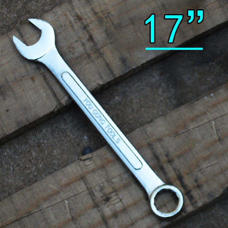 Factory direct sales of a complete set of dual-purpose wrenches, including ribbed mirror finish matte open-end box wrenches and auto repair hardware tools undefined