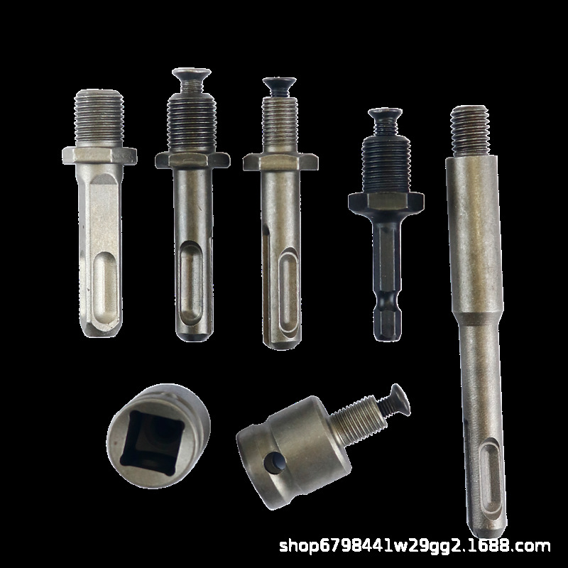 Electric hammer conversion chuck accessories, pneumatic electric drill bit joint, square handle, round handle, hexagonal handle, electric wrench conversion connector rod Item Picture