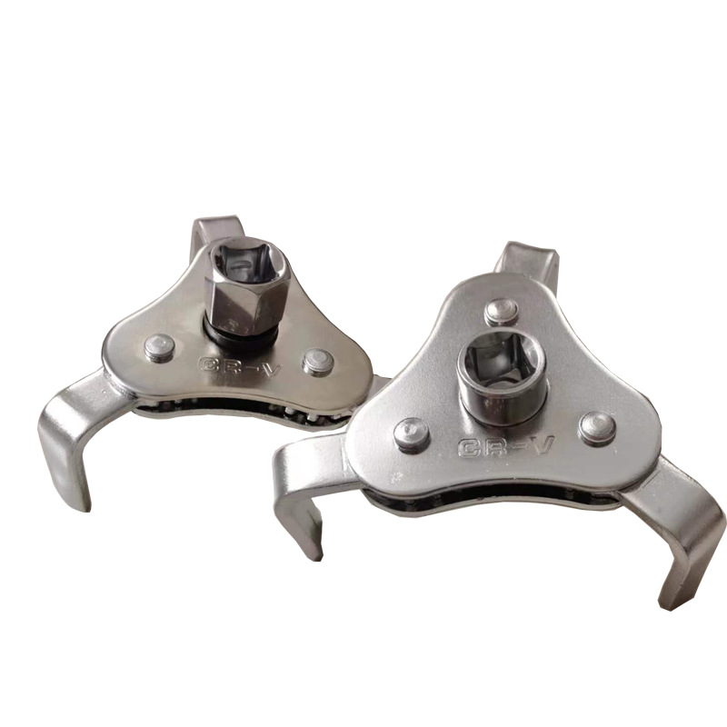 Adjustable car oil filter wrench in stock, three-prong filter element removal tool, filter wrench Item Picture